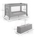 Кровать-манеж Kinderkraft Leody Up Grey (KCLEODUPGRY0000)
