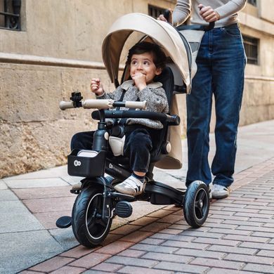 Триколісний велосипед Kinderkraft Spinstep 2 Plus Beige (KRSPST02BEGPL00)