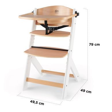 Стільчик для годування Kinderkraft Enock White Wood (KKKENOCWHT0000)