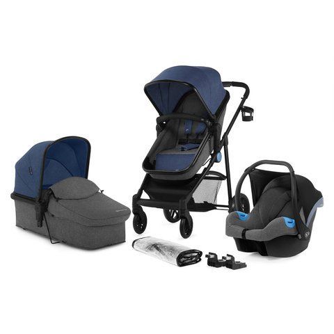 Универсальная коляска 3 в 1 Kinderkraft Juli Denim (KKWJULIDEN3000)