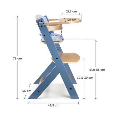 Стульчик для кормления с подушкой Kinderkraft Enock Nordic Breeze (KHENOC00NOR0000)