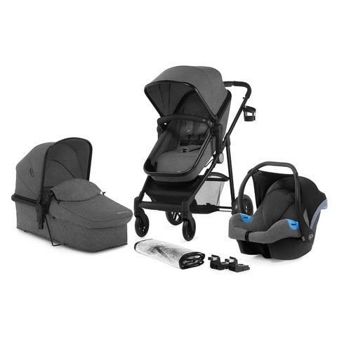 Универсальная коляска 3 в 1 Kinderkraft Juli Gray (KKWJULIGRY3000)