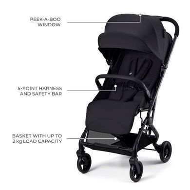 Прогулочная коляска Kinderkraft Indy 3 Coal Black (KSINDY03BLK0000)