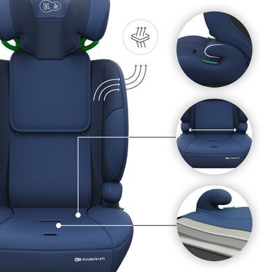 Автокресло Kinderkraft Comfort Up 2 Plus i-Size Navy (KCCOUP02NAVPL00)