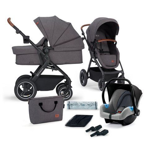 Універсальна коляска 3 в 1 Kinderkraft B-Tour Ash Gray (KSBTOU00DGR3000)