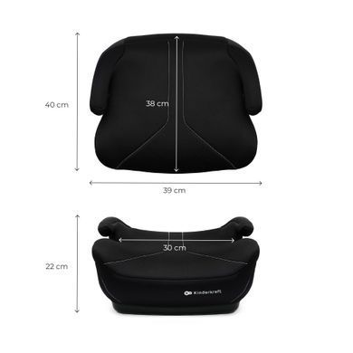 Автокрісло-бустер Kinderkraft i-Boost 2 Black (KCIBOO02BLK0000)