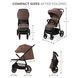 Прогулочная коляска Kinderkraft Trig 3 Brown (KSTRIG03BRW0000)