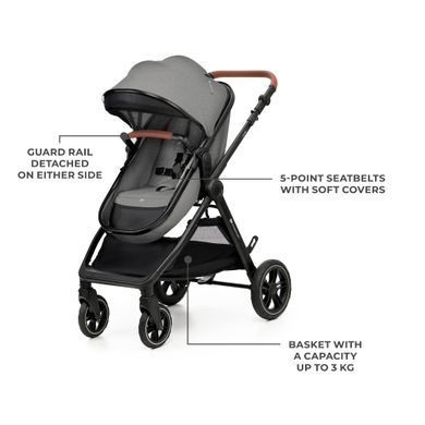 Універсальна коляска 3 в 1 Kinderkraft Esme Pro Gray (KSESME00GRY300N)