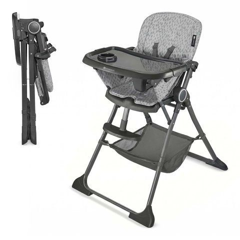 Стільчик для годування Kinderkraft Foldee Spotty Grey (KHFOLD00GRY000N)