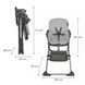 Стільчик для годування Kinderkraft Foldee Spotty Grey (KHFOLD00GRY000N)