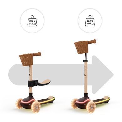 Самокат 2-в-1 Kinderkraft Raket Up Beige (KRRAUP00BEG0000)