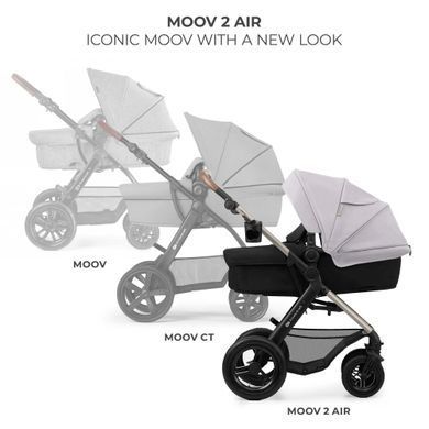 Универсальная коляска 3 в 1 Kinderkraft Moov 2 Air Moonlight Grey (KSMOOV02GRY0000)