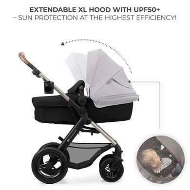 Универсальная коляска 3 в 1 Kinderkraft Moov 2 Air Moonlight Grey (KSMOOV02GRY0000)