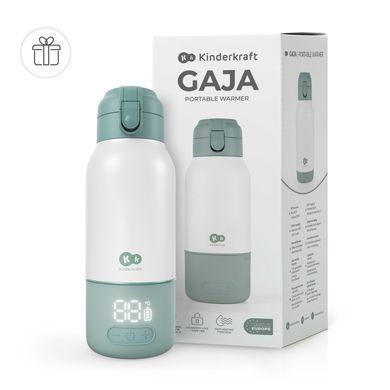Портативный подогреватель для молока и термос 2-в-1 Kinderkraft Gaja Green (KEGAJA00GRE0000)
