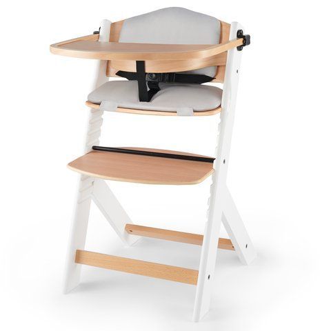 Стульчик для кормления с подушкой Kinderkraft Enock White Wood (KHENOC0PWHT0000)