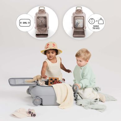 Детский чемодан-каталка Kinderkraft Cabby Gold (KACABB00GLD0000)