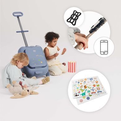 Дитячий чемодан-каталка Kinderkraft Cabby Grey (KACABB00GRY0000)