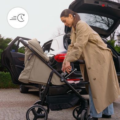 Прогулочная коляска Kinderkraft Trig 3 Tray Beige (KSTRIG03BEG000T)