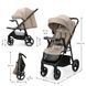 Прогулочная коляска Kinderkraft Trig 3 Tray Beige (KSTRIG03BEG000T)
