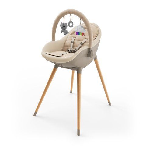 Стульчик для кормления 2 в 1 Kinderkraft Fini Up Beige (KHFINIUPBEG0000)